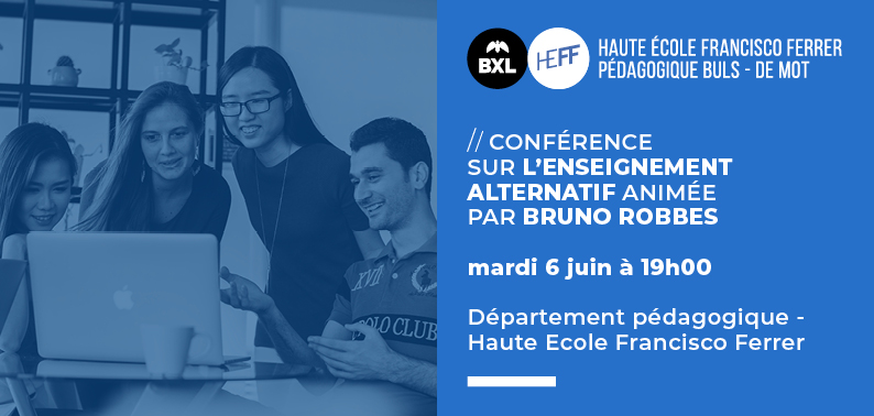 Conférence sur l'enseignement alternatif animée par Bruno ROBBES