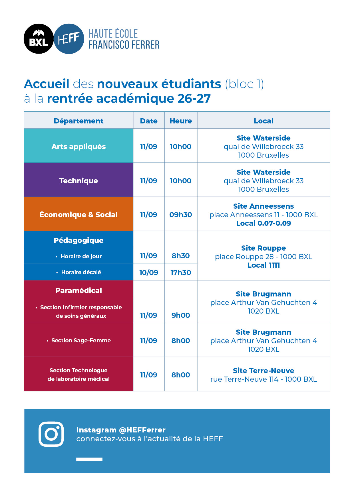 accueil nouveaux étudiants