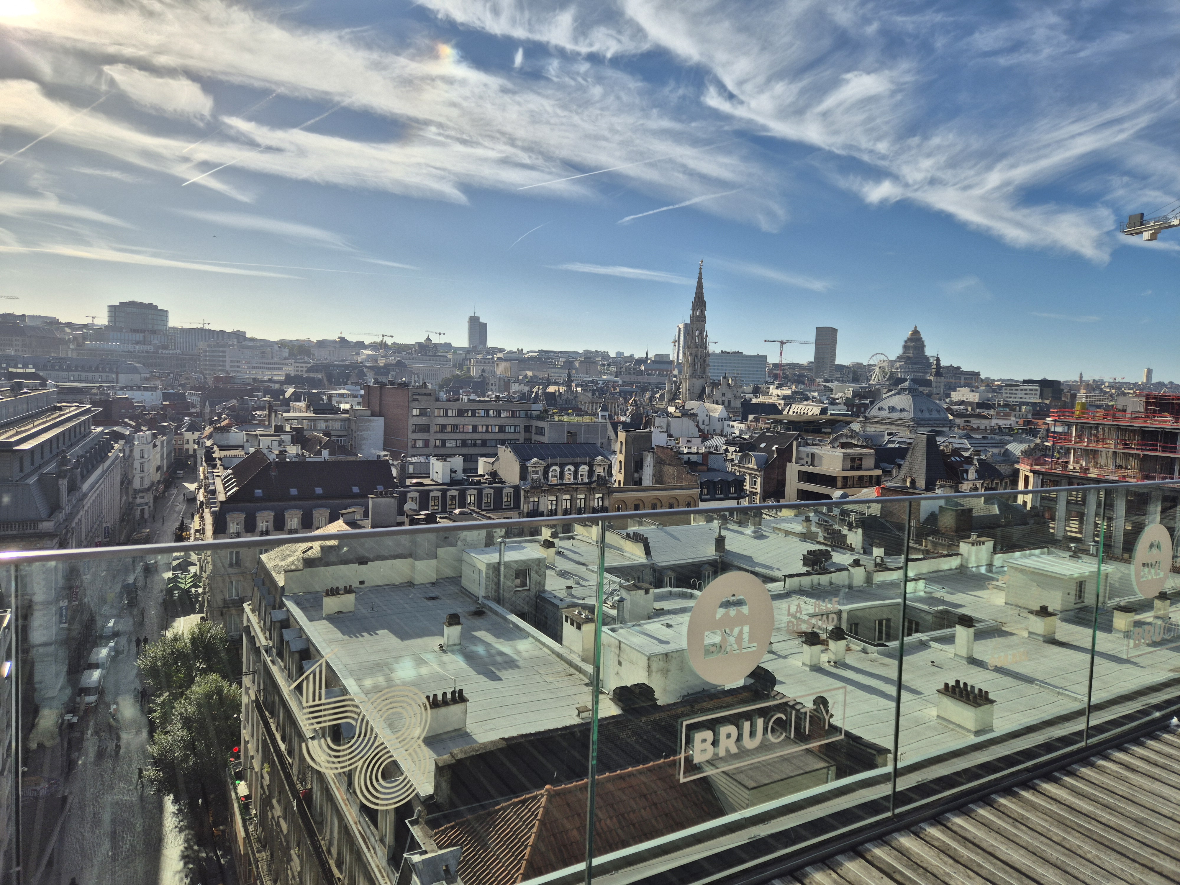 La vue depuis les bureaux de Brucity