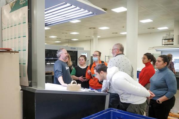 Visite de l'imprimerie Drifosett à Evere