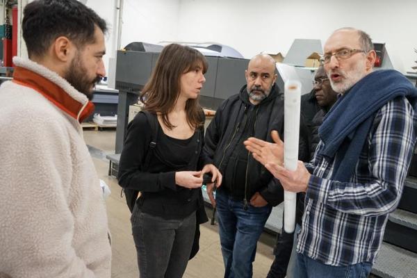 Visite de l'imprimerie Drifosett à Evere