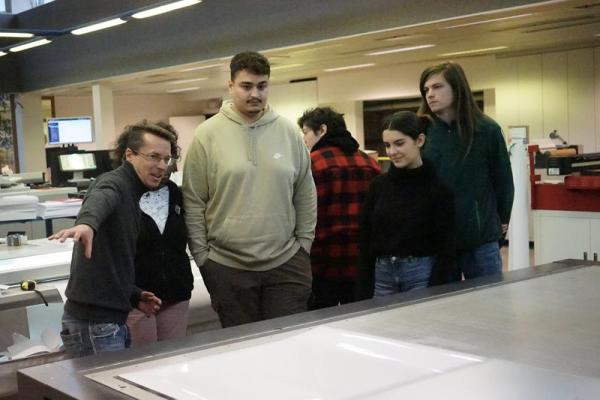 Visite de l'imprimerie Drifosett à Evere