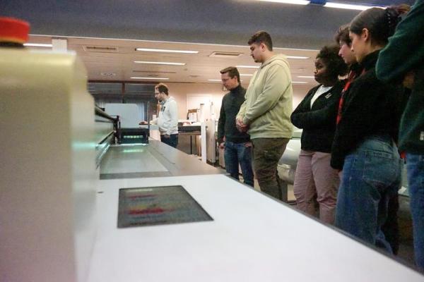 Visite de l'imprimerie Drifosett à Evere