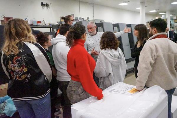 Visite de l'imprimerie Drifosett à Evere