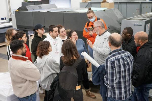 Visite de l'imprimerie Drifosett à Evere