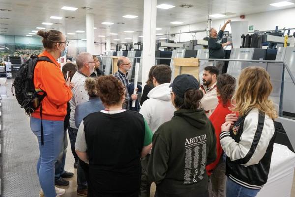 Visite de l'imprimerie Drifosett à Evere