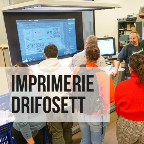 Visite de l'imprimerie Drifosett à Evere