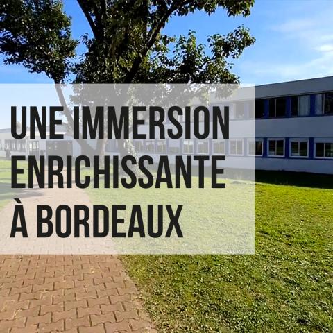 Une immersion enrichissante à Bordeaux