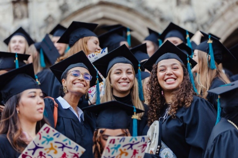 Etudiants pendant la Cérémonie